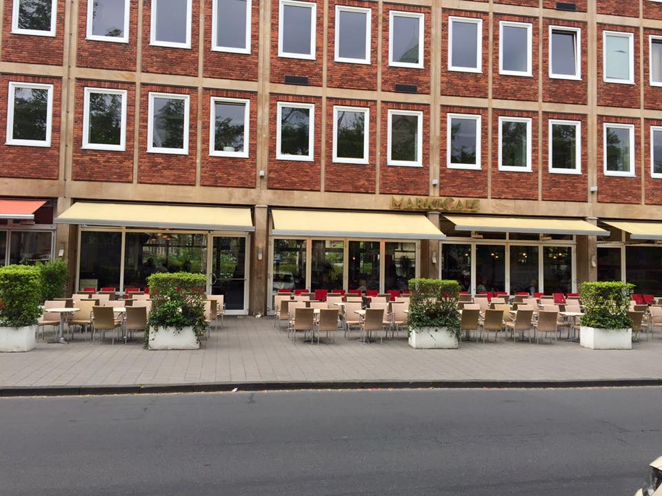 Außenansicht Marktcafe - das Cafe in Münster